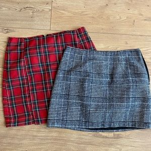 2 mini skirts